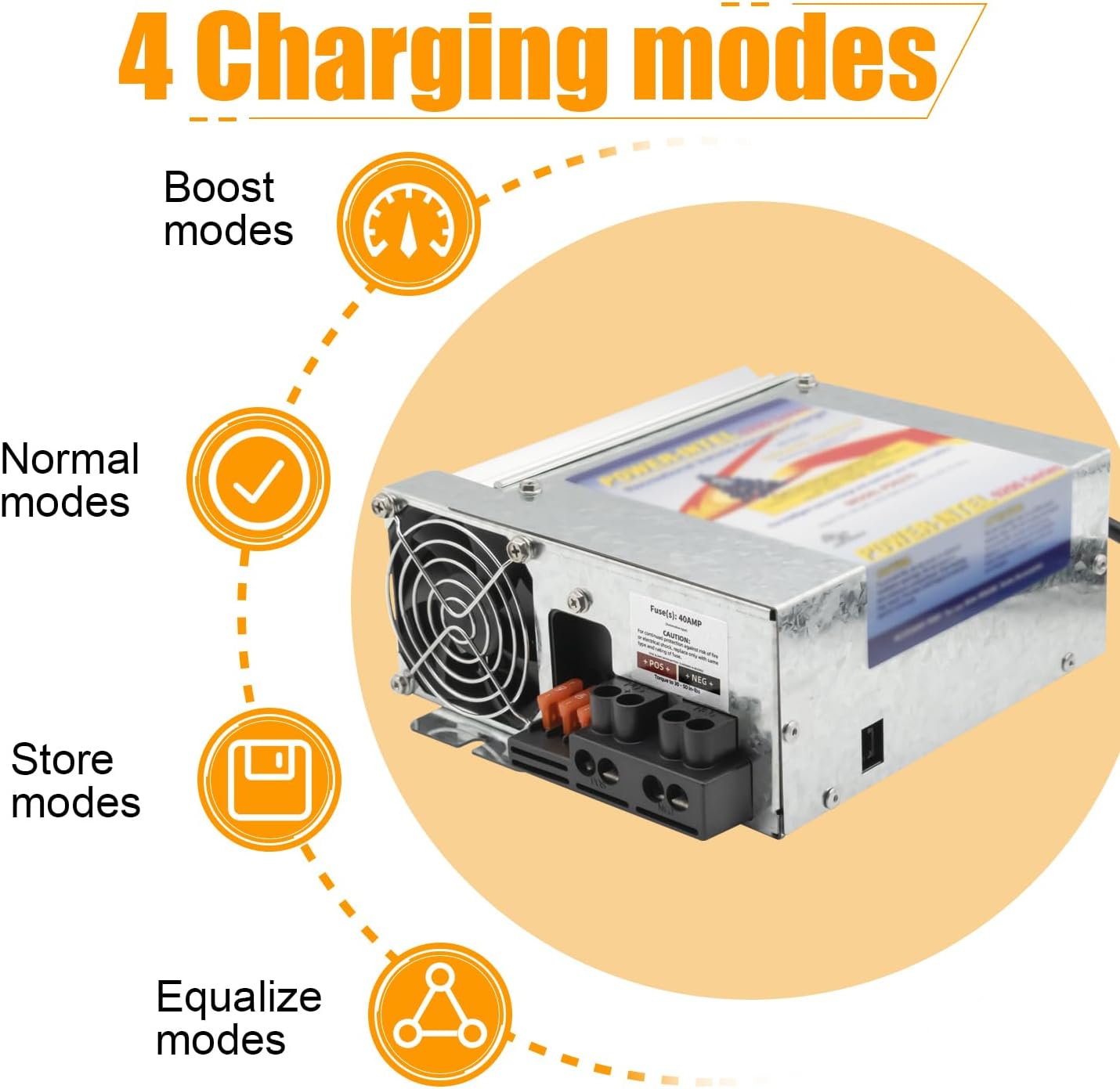 PD9270 70Amp RV Converter Charger PD9200 Series Power Converter/Battery Chargers for rv,Camper,caravans,Trailer.120v to 12v Power Converter (PD9270)
