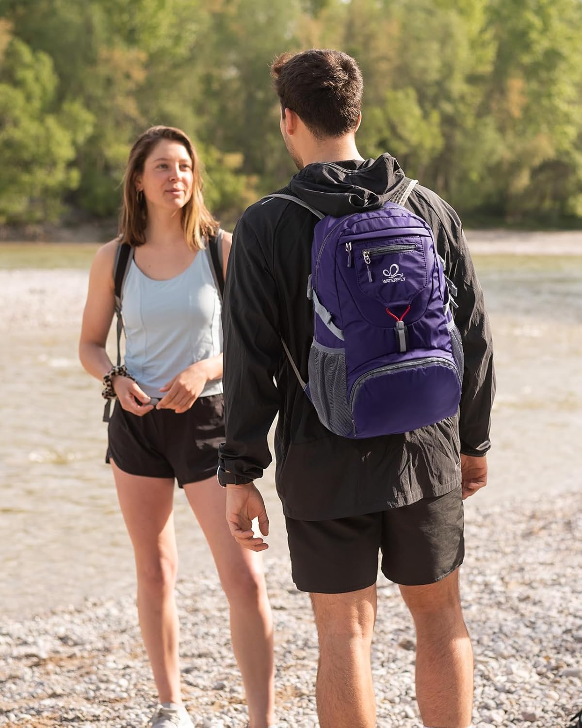 WATERFLY Small Lightweight Packable Backpack: 20l Ultra Light Foldable Travel Hiking Camping