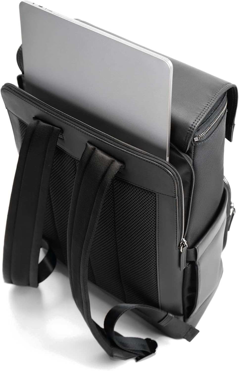 Maverick & Co. Maximus Men’s Laptop Backpack – Work, Travel, Tech, Business, Nylon, Stylish College Daypack (Black)