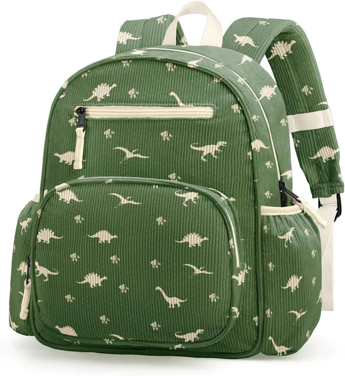 Corduroy Kids Backpack, Lightweight Boys Backpack 5-9, Boy Bookbag for Elementary School 15.3" H Fit Folder
