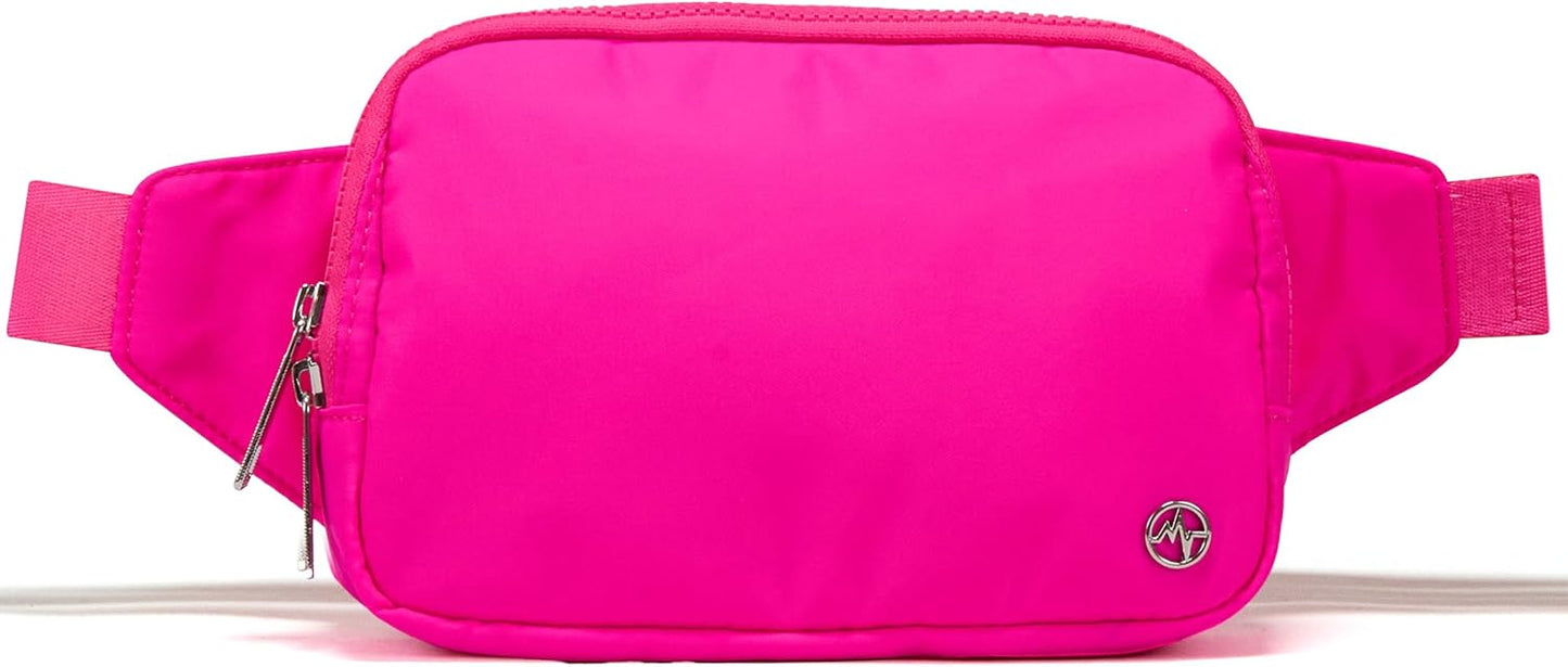Pander Belt Bag Large 2L, Nylon Fanny Pack Purse for Women and Men with Adjustable Strap