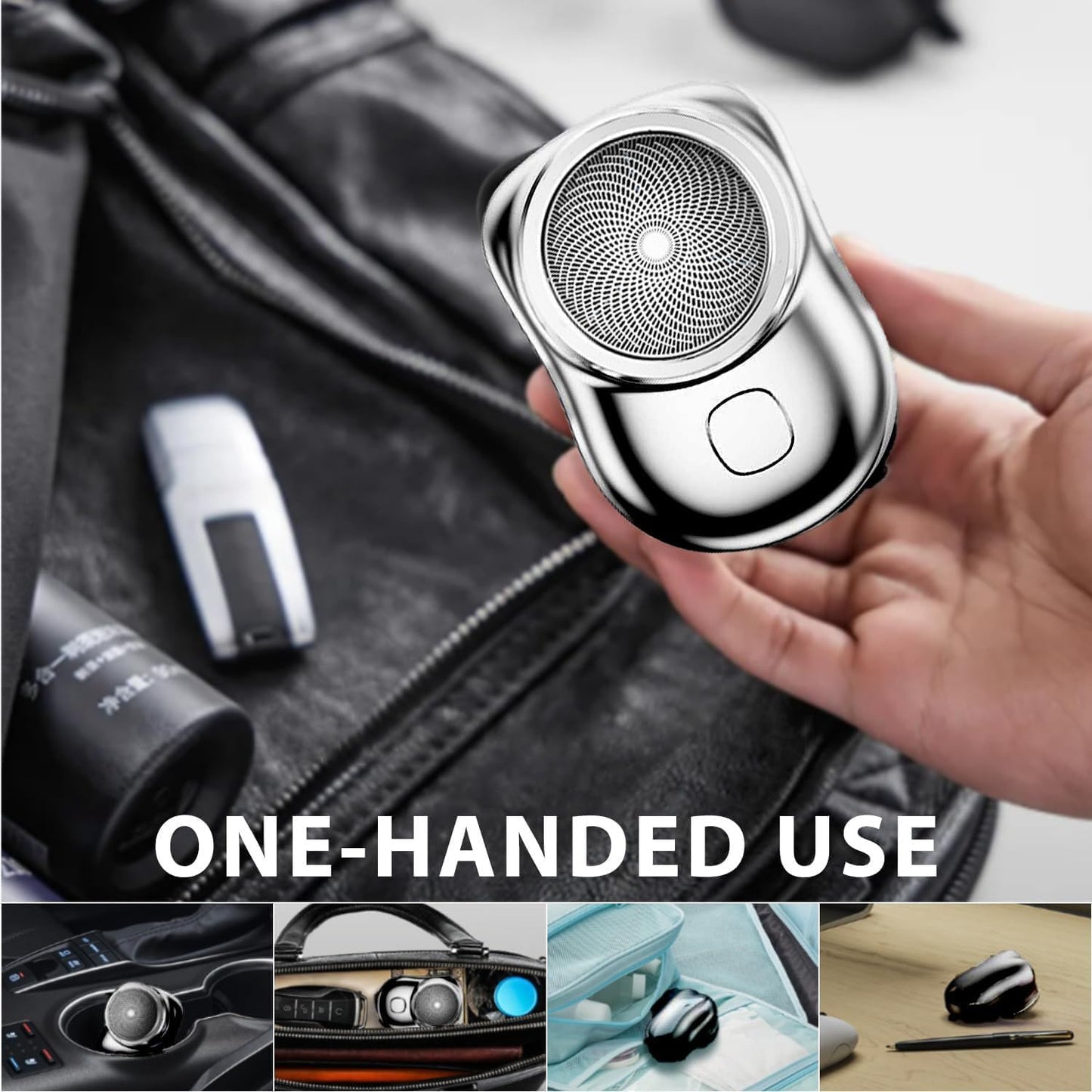 Mini-Shave Portable Electric Shaver,mini shavers for Men Women Father Day Gifts,Travel-Friendly mini Shaver,Lightweight Razor for Travel Office Business Trip (Black)