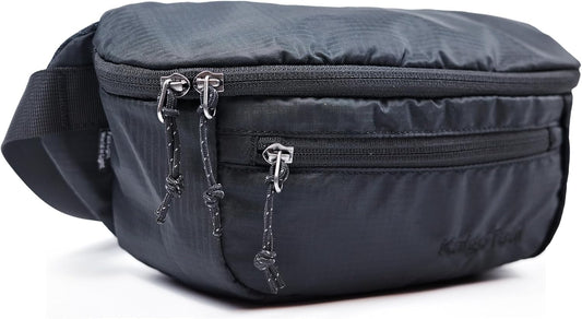 Ultralight Travel Waist Pack 2.5L, Large Water Resistant Fanny Pack for Men & Women.