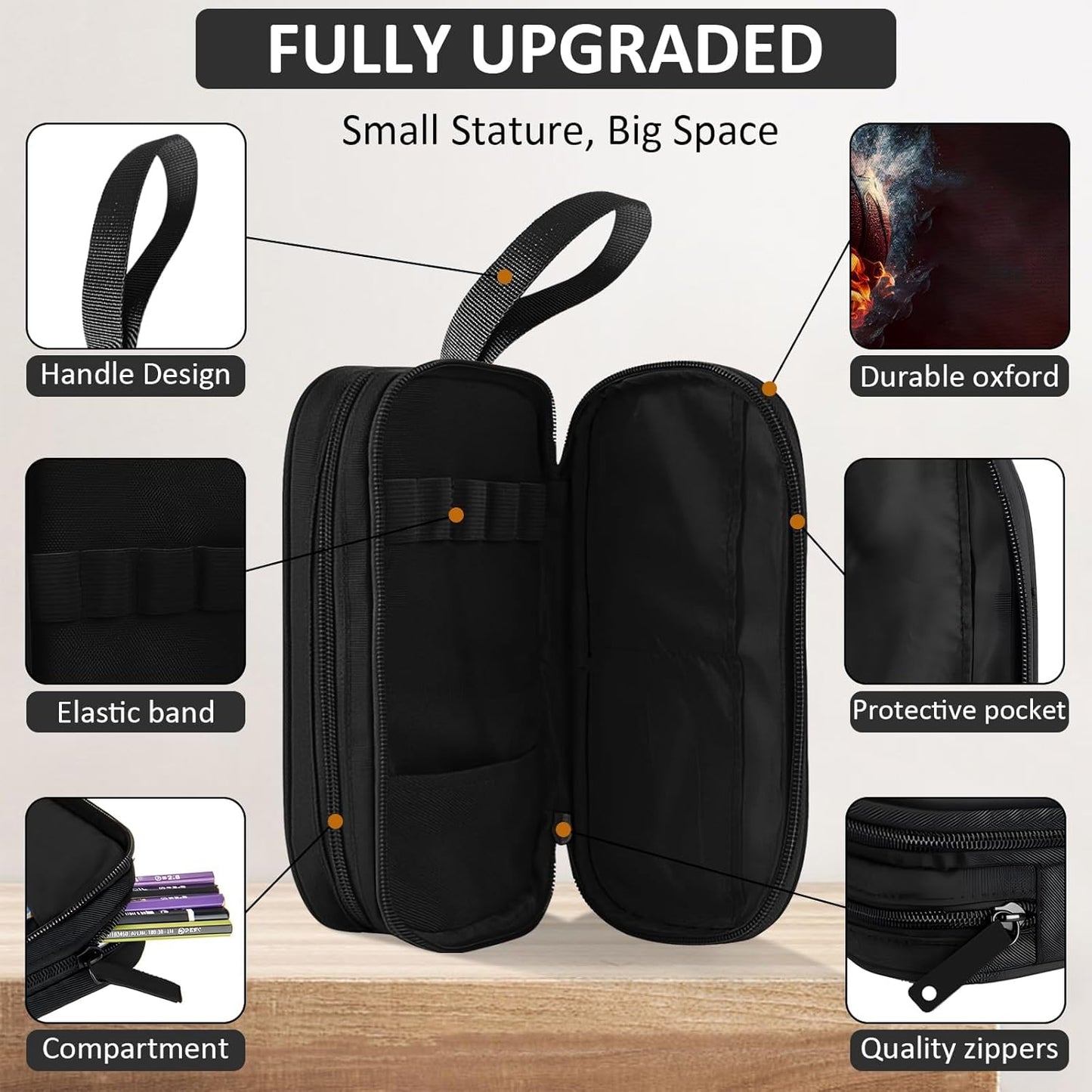 School Backpack for Boys - 4pcs Basketball Boys Backpack with Lunch Box and Pencil Case for Kids Children Teens Elementary Middle School - Students Bag for Ages 6-18,17″Bookbag Travel Back Pack