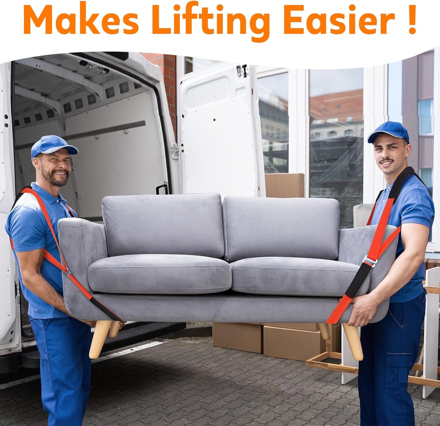 Lifting Moving Straps for Heavy Furniture: 2-Person Lifting & Moving System - Moving Furniture