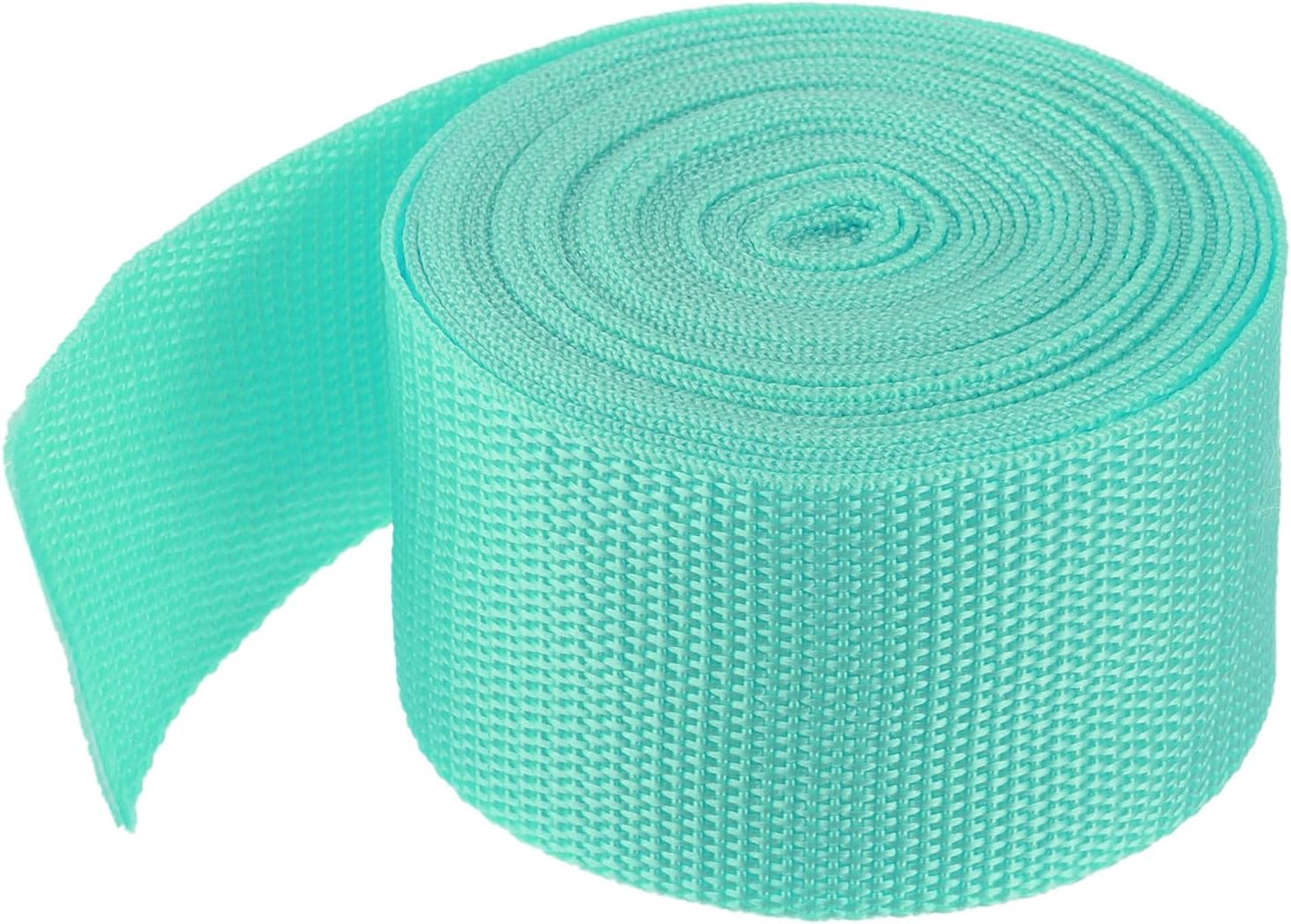 MECCANIXITY Lightweight Polypropylene Webbing Strap 2" 5 Yard Backpack Strapping Band Turquoise Green for Outdoor Luggage Cargo Straps