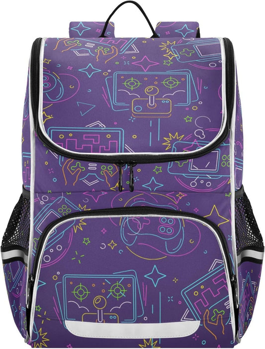 Gamepad Game Weapon Cute Backpack For Girls Kids Backpack Boys Teen School Bag Bookbag Travel Daypacks
