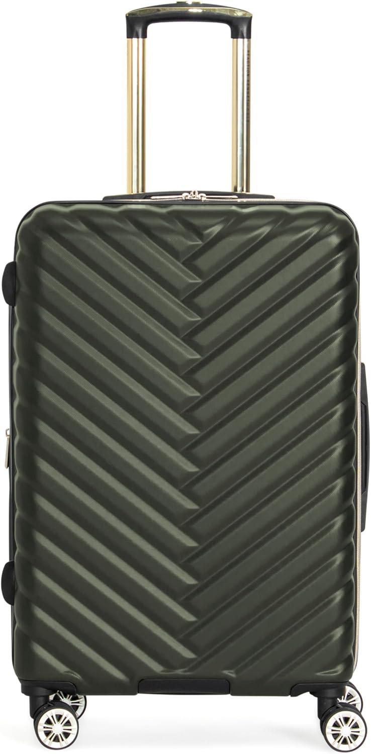 Kenneth Cole REACTION Madison Square Lightweight Hardside Chevron Expandable Spinner Luggage