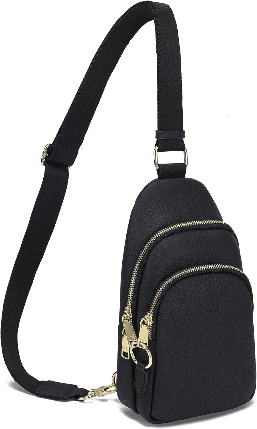 INICAT Crossbody Sling Bags Travel Cross Body Purses Faux Leather Fanny Packs Chest Bag for Women