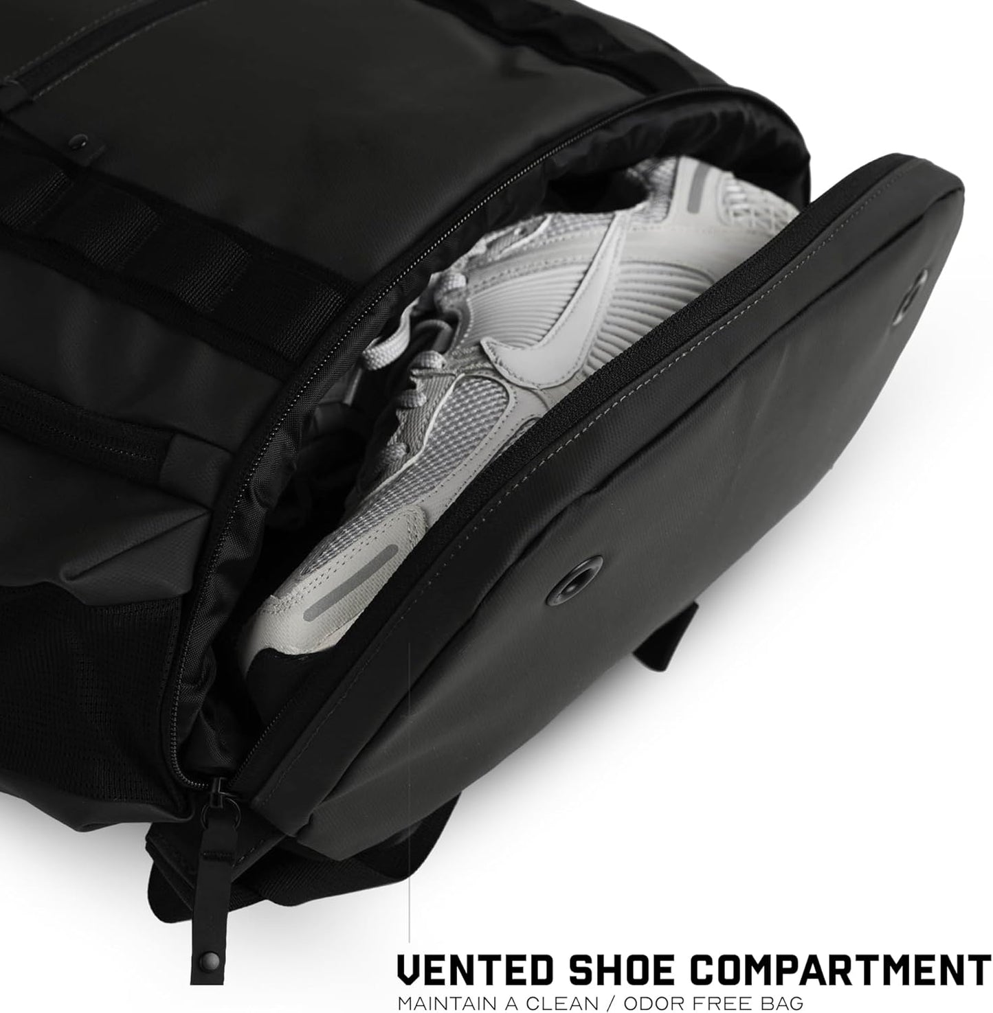 Gymreapers Gravestone 21L Backpack Travel Gym Bag Water-Resistant Lightweight Laptop Sleeve Carry On Luggage for Men & Women (Gunmetal)