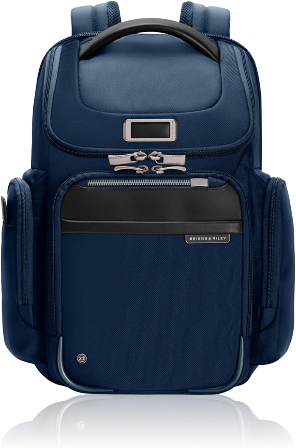 Briggs & Riley Medium Widemouth Backpack for Women & Men - Laptop Backpack, For Work & Travel, Lightweight & Durable, Padded Straps, Fits up to 15" Laptop - @work Collection, Navy