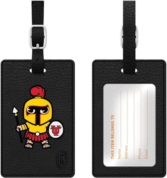 OTM Essentials University of Tampa Faux Leather Luggage Tag, Durable Travel Accessories with Adjustable Strap and ID Card, Tokyodachi Classic