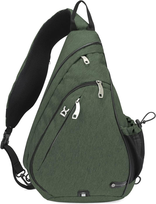 INOXTO Sling Bag, Multipurpose Crossbody Shoulder Bag for Men and Women