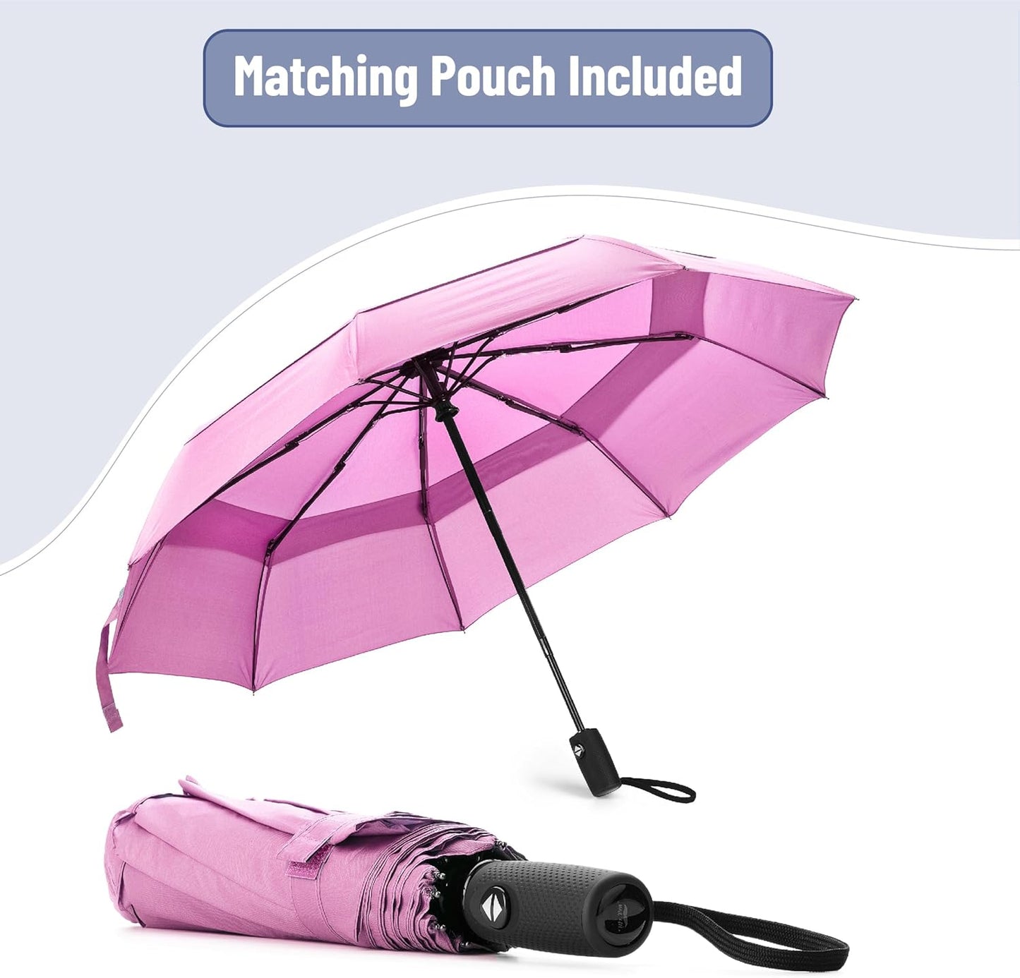 Mr. Pen- Windproof Travel Umbrella, Automatic Umbrellas for Rain, Compact