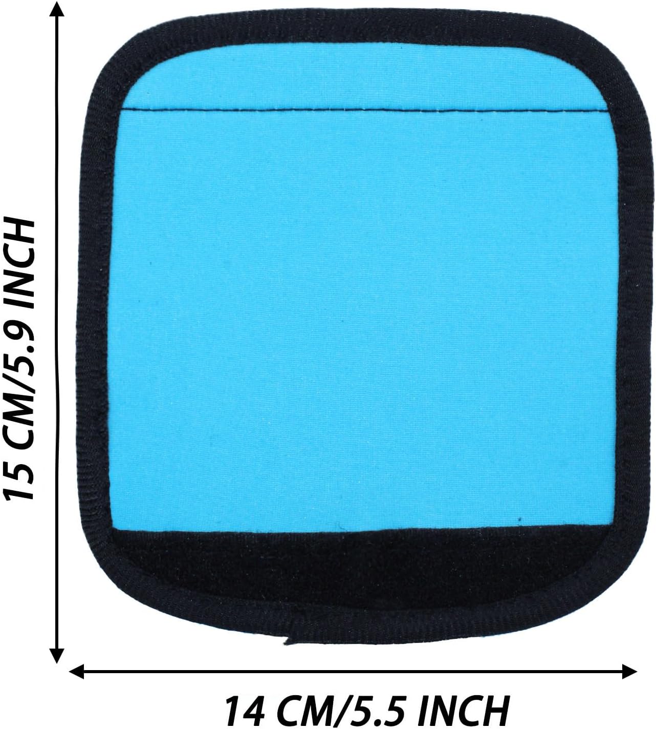 Luggage Handle Wraps, Soft Travel Bag Handle Cover, Padded Handle Grip, Suitcase Tags Identifiers for Travel Accessories, Blue, 2pcs