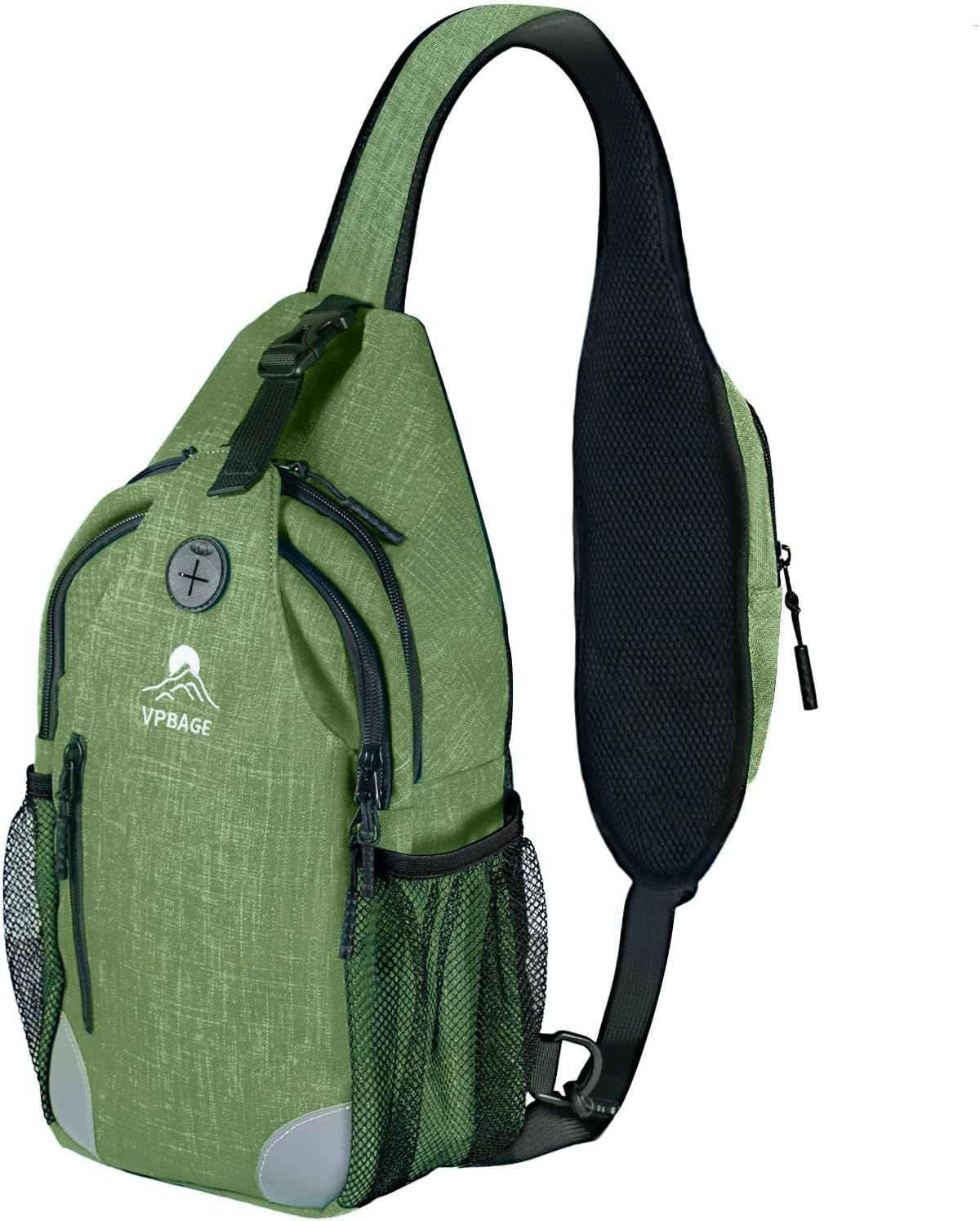 Sling Bag, Crossbody Bag for Men, Cross Body Hiking Backpack, Travel Daypack, Chest Pack with Chest Phone Holder