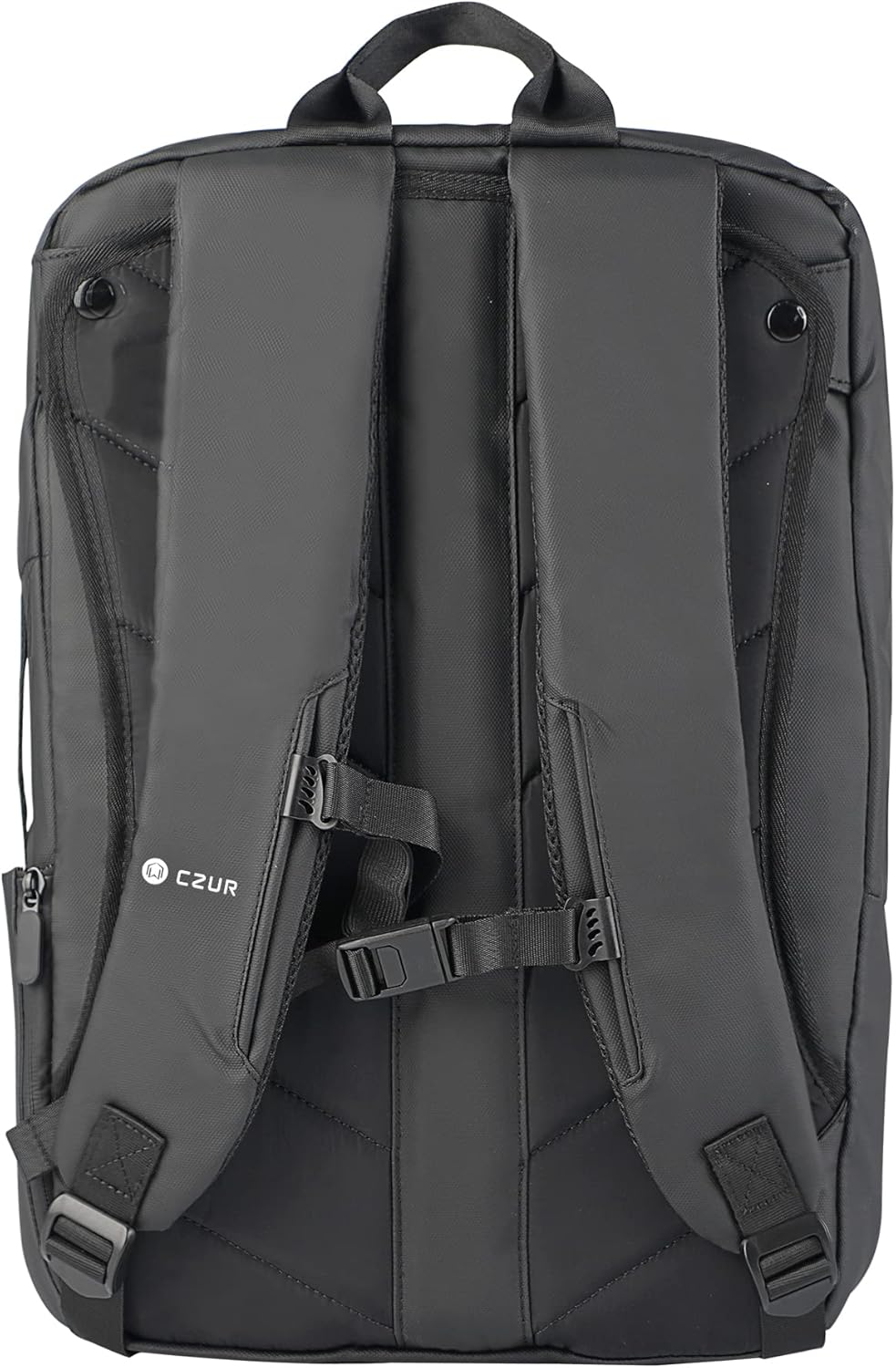 CZUR Business Travel Backpack for Men, Black Water Resistant Laptop Backpack, High Capacity Work Backpack Fits 17.3 Inch Laptop