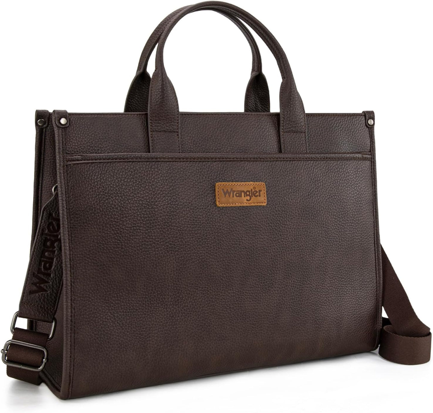 Wrangler Laptop Bag for Women 15.6 Inch Vintage Work Tote Bag for Business Briefcase Handbag with Adjustable Shoulder Strap