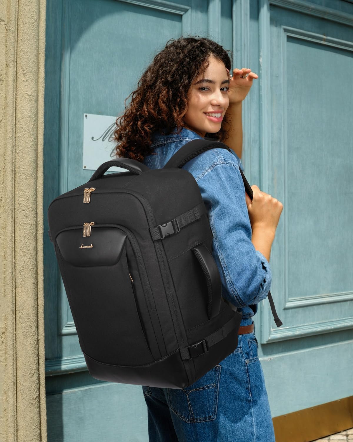 LOVEVOOK 50L Travel Backpack for Women Men, Large Carry on Backpack for Airplanes TSA Personal Item