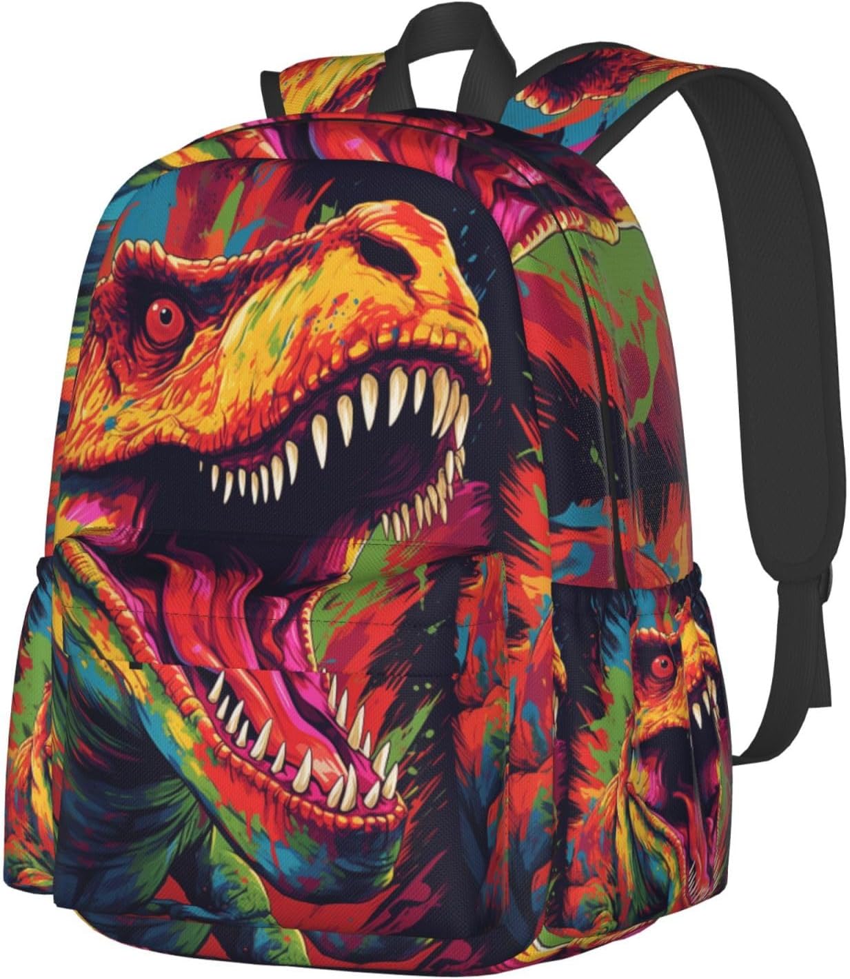 Dinosaur Backpack School Bag Lightweight Bookbag Laptop Travel Daypack For Kids Girls Boys Teens