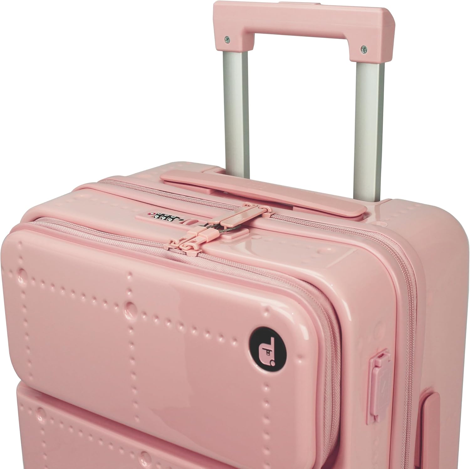 World Traveler Dejuno Smart 20-Inch Carry-On Luggage with USB Ports - Pink