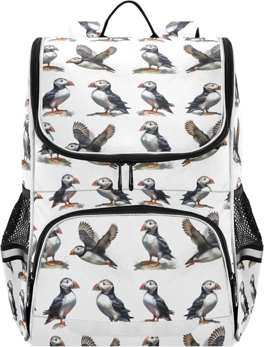 Puffins Cute Backpack For Girls Kids Backpack Boys Teen School Bag Bookbag Travel Daypacks