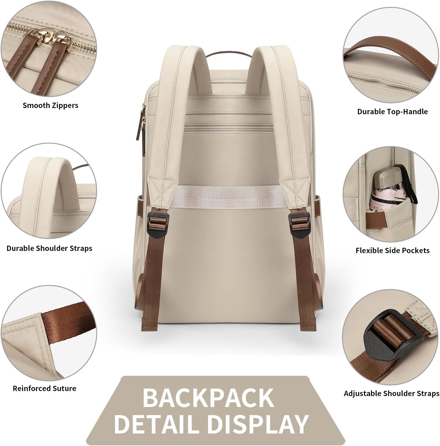 Stylish Laptop Backpack for Women Airline Approved Perfect for Work College and Travel