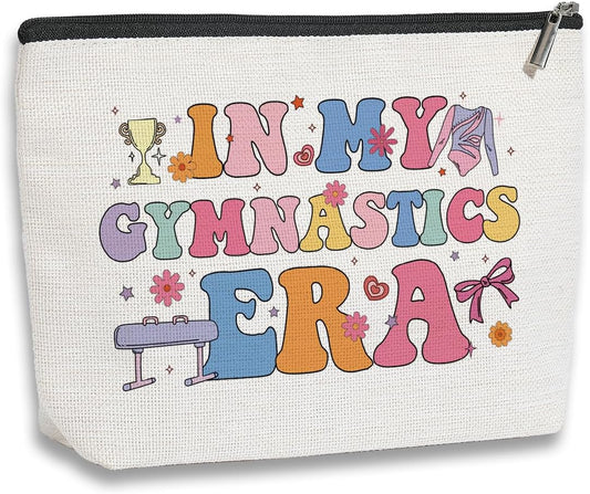 In My Gymnastics Era Makeup Bag Gymnastics Stuff Gymnastic Cosmetic Bag Inspirational Gymnastics Lover Gifts for Girls Gymnastic Coach Gift Birthday Gifts for Her Female Gymnastics Athletics Coach
