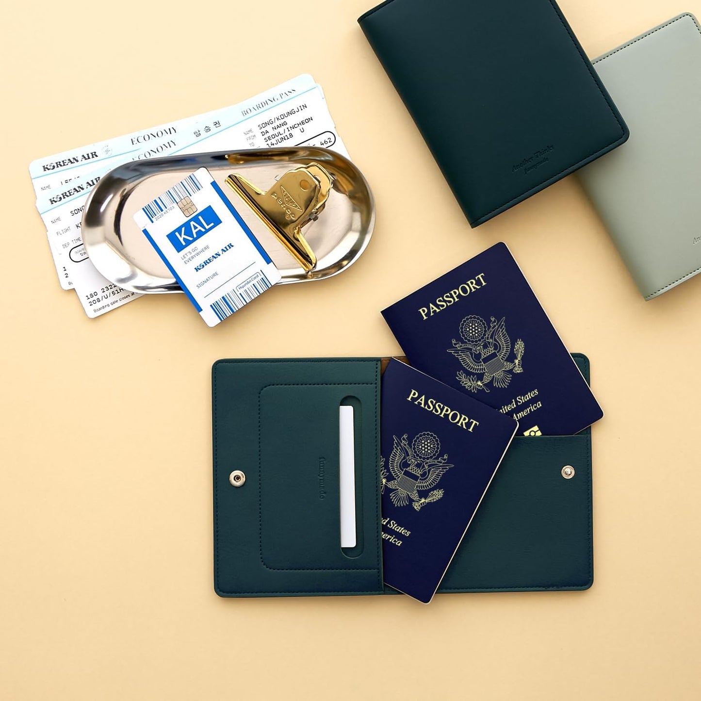 carrotez Family Travel Document Organizer – Premium RFID Blocking Leather Passport Holder & Wallet