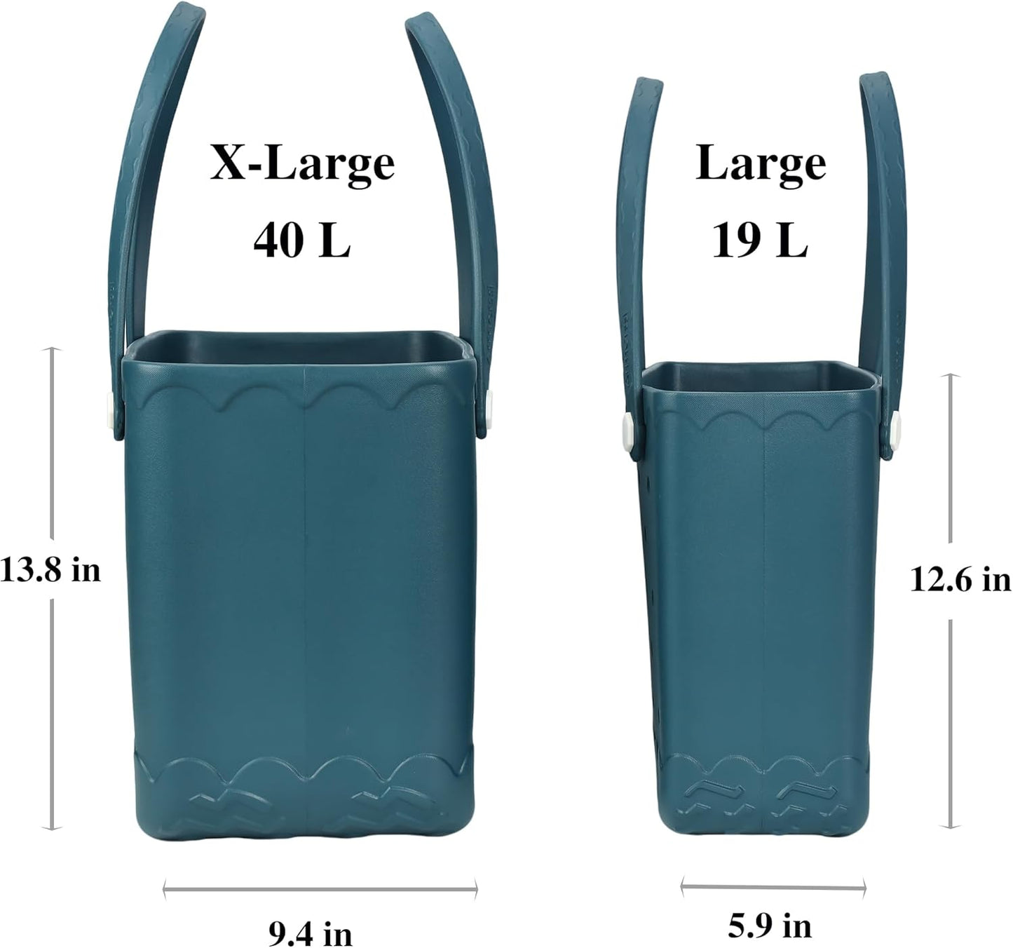 Rubber Beach Bag Waterproof Durable Tote Bag for Beach Sports Pool Modern Rubber Tote