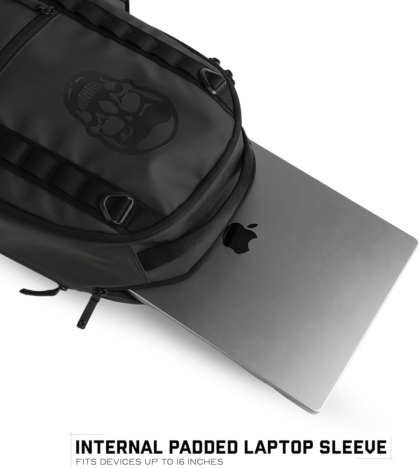 Gymreapers Gravestone 21L Backpack Travel Gym Bag Water-Resistant Lightweight Laptop Sleeve Carry On Luggage for Men & Women (Gunmetal)