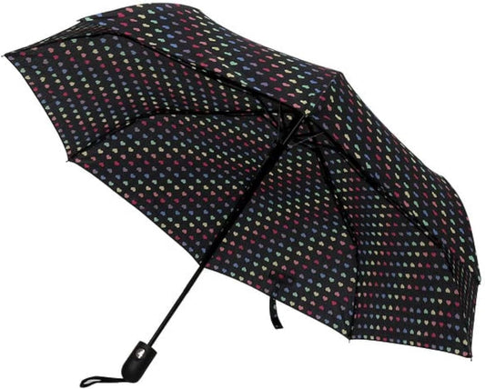 Nollia Windproof Automatic Travel Umbrella, Compact Portable with Reinforced Ribs for Sun & Rain