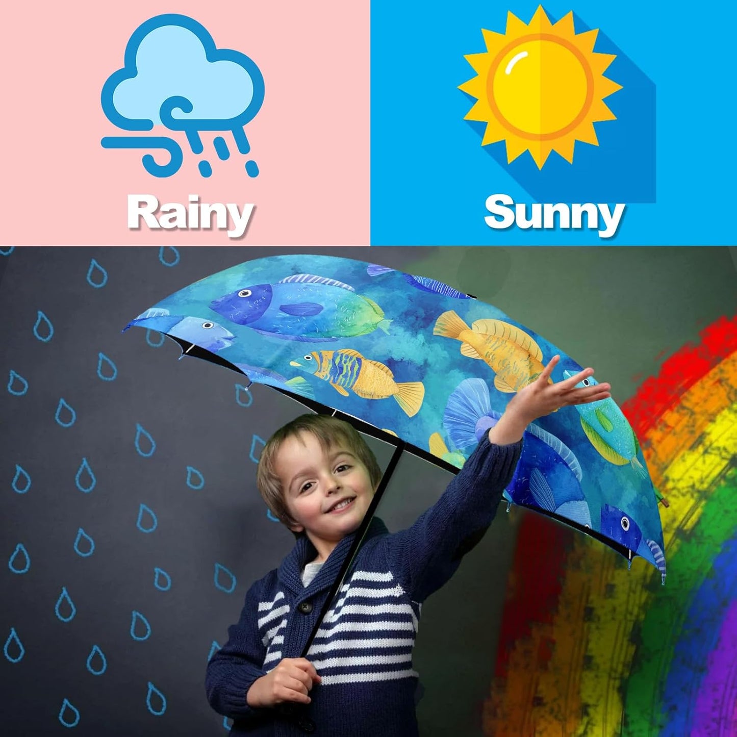 Small Travel Folding Umbrella for Girl, Portable, UV, SunShade, Compact, Automatic, Rain & Wind
