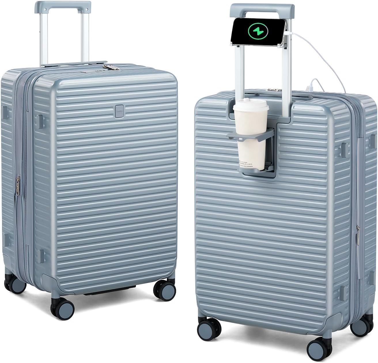 Hard Shell Suitcases 24 Inch Check in Luggage with Spinner Wheels, Expandable Travel Luggage with