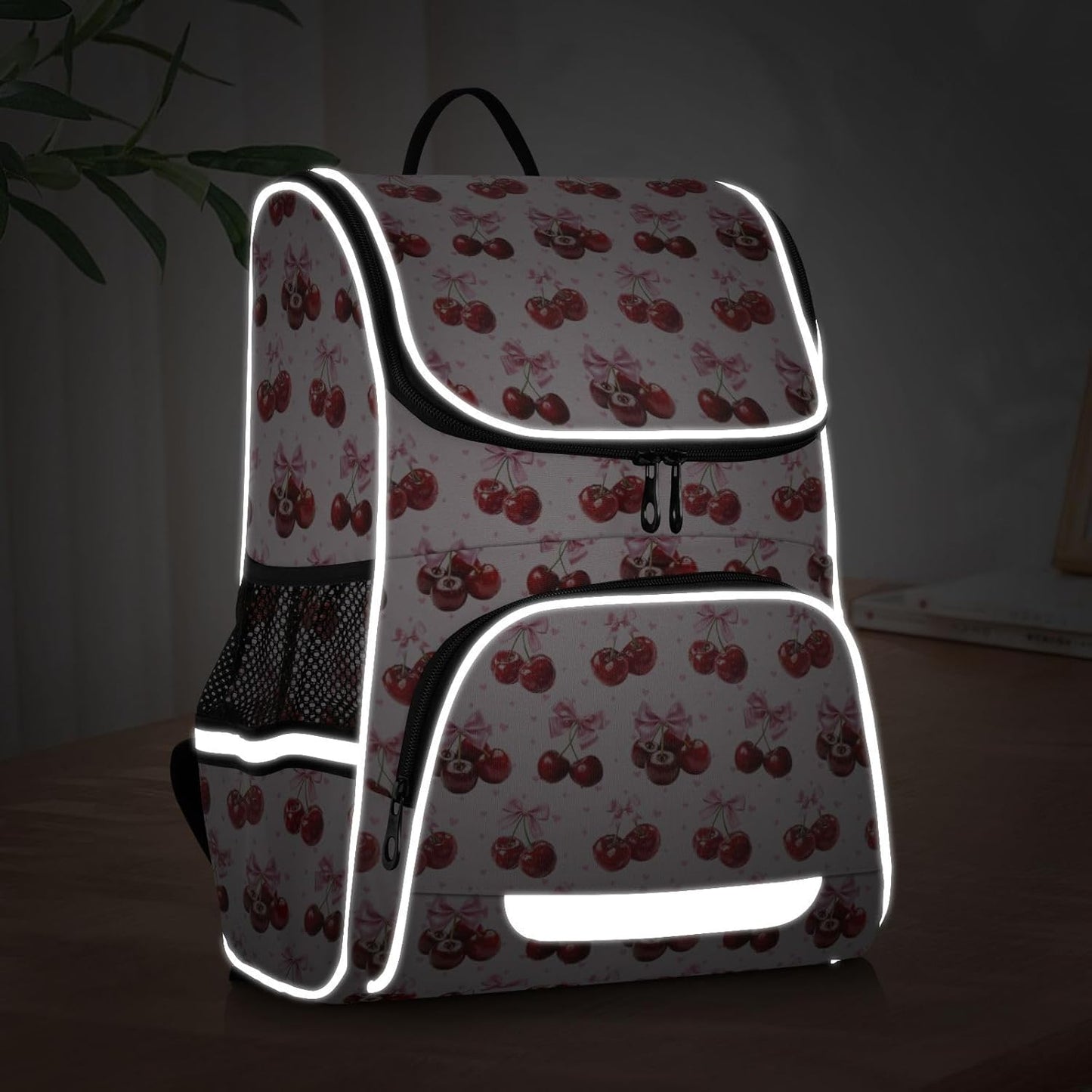 Bow Tie Cherry Cute Backpack For Girls Kids Backpack Boys Teen School Bag Bookbag Travel Daypacks