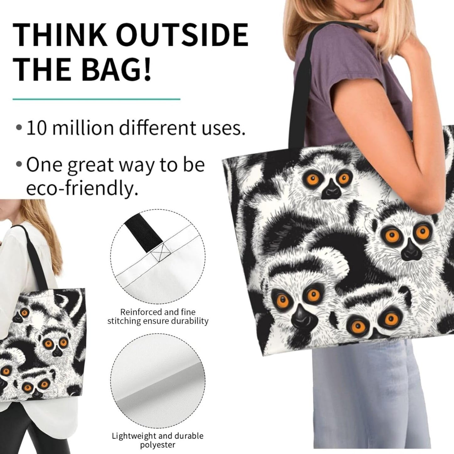 Tote Bag Beach Bag for Women Reusable Grocery Large Shopping Shoulder Bag Travel Handbag