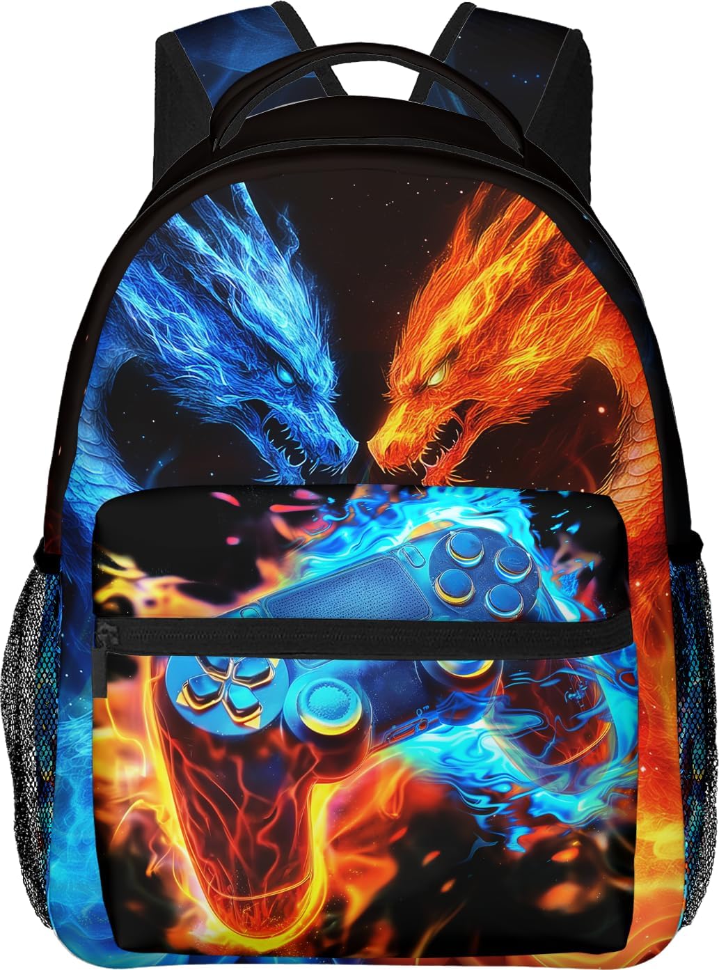 Dragon Game Kids Backpack For Boys Girls Elementary Gamepad Schoolbag Kindergarten Gaming Bookbags Preschool Gamer School Bag Toddler Book Bags Travel Bag Computer Bag Hiking Camping Rucksack Daypack