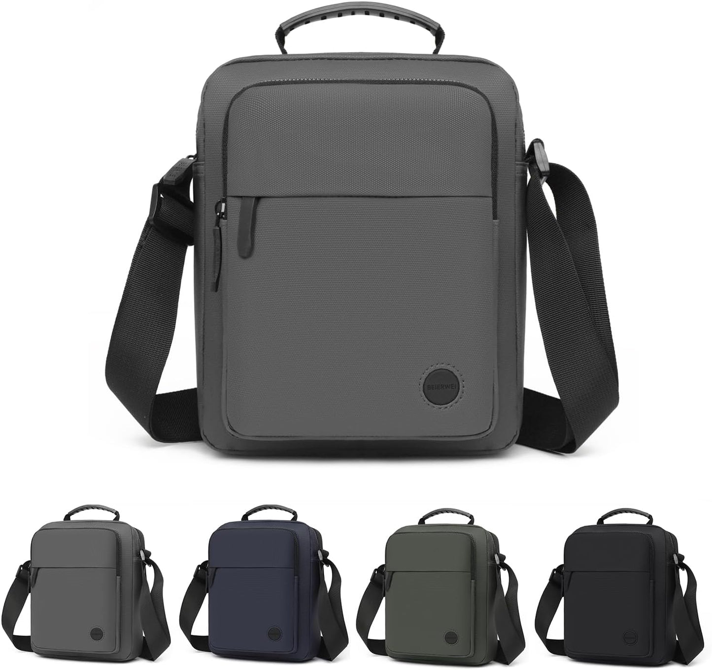 Small Messenger Bag for Men Women, Purse for Men Multi Pocket Purses Bag Hold Phone Handset Anti Theft