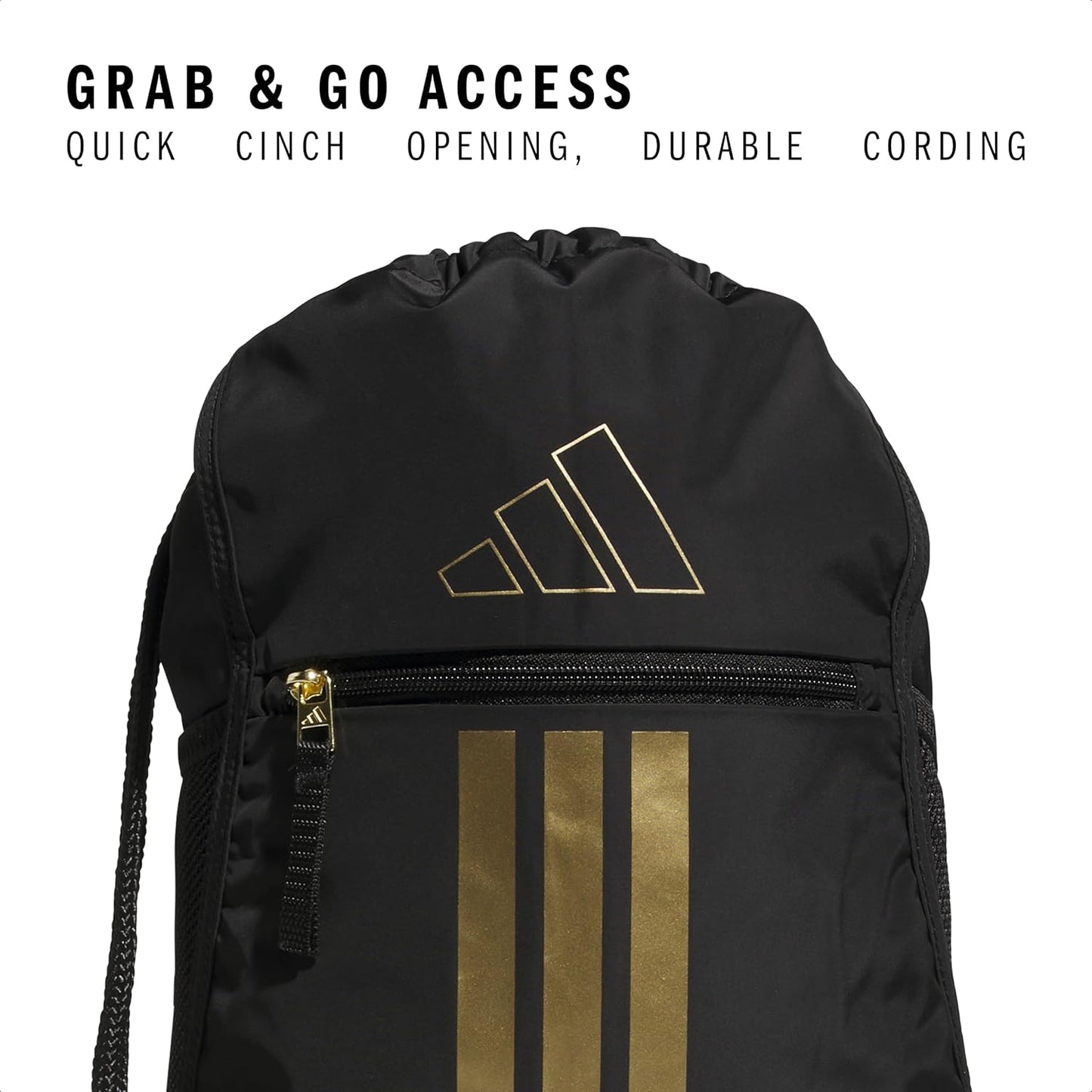 adidas Alliance Sackpack – Drawstring Backpack Small Bag for Men and Women