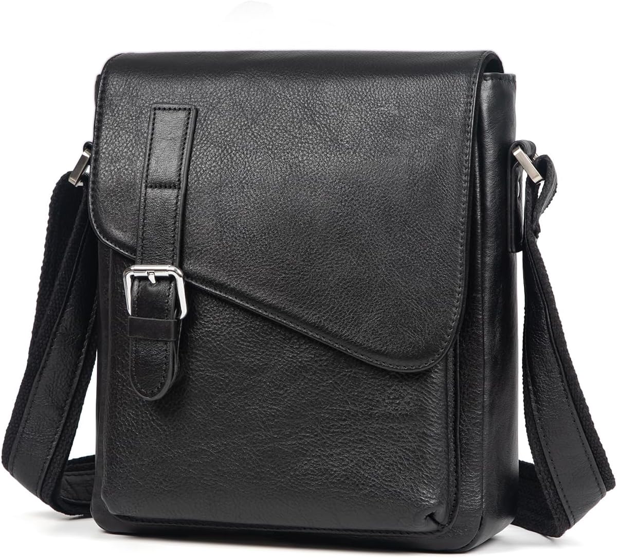 Augus Men's Leather Messenger Bag Shoulder Crossbody Backpack Bags Purse for Women Vintage