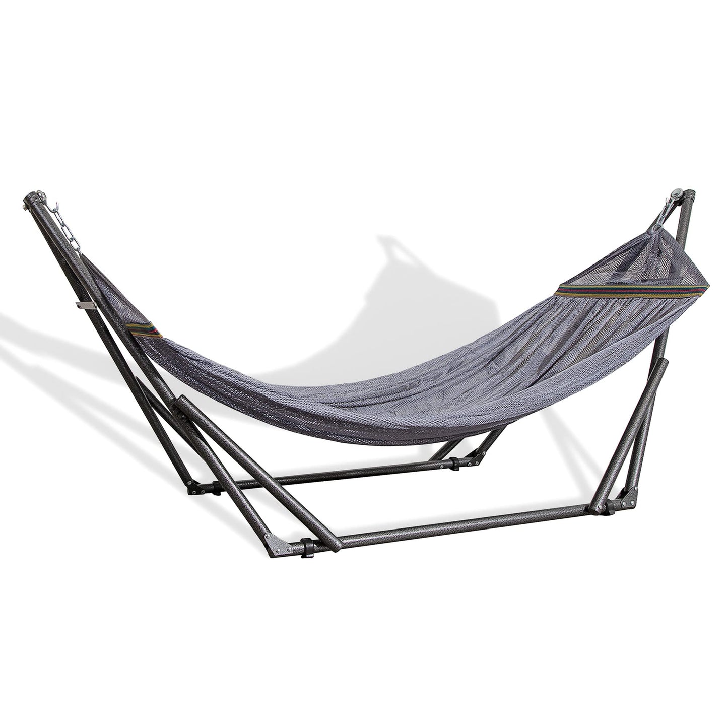 Best Home Fashion Portable Hammock with Collapsible Steel Stand, 450 lbs Capacity, No Tools