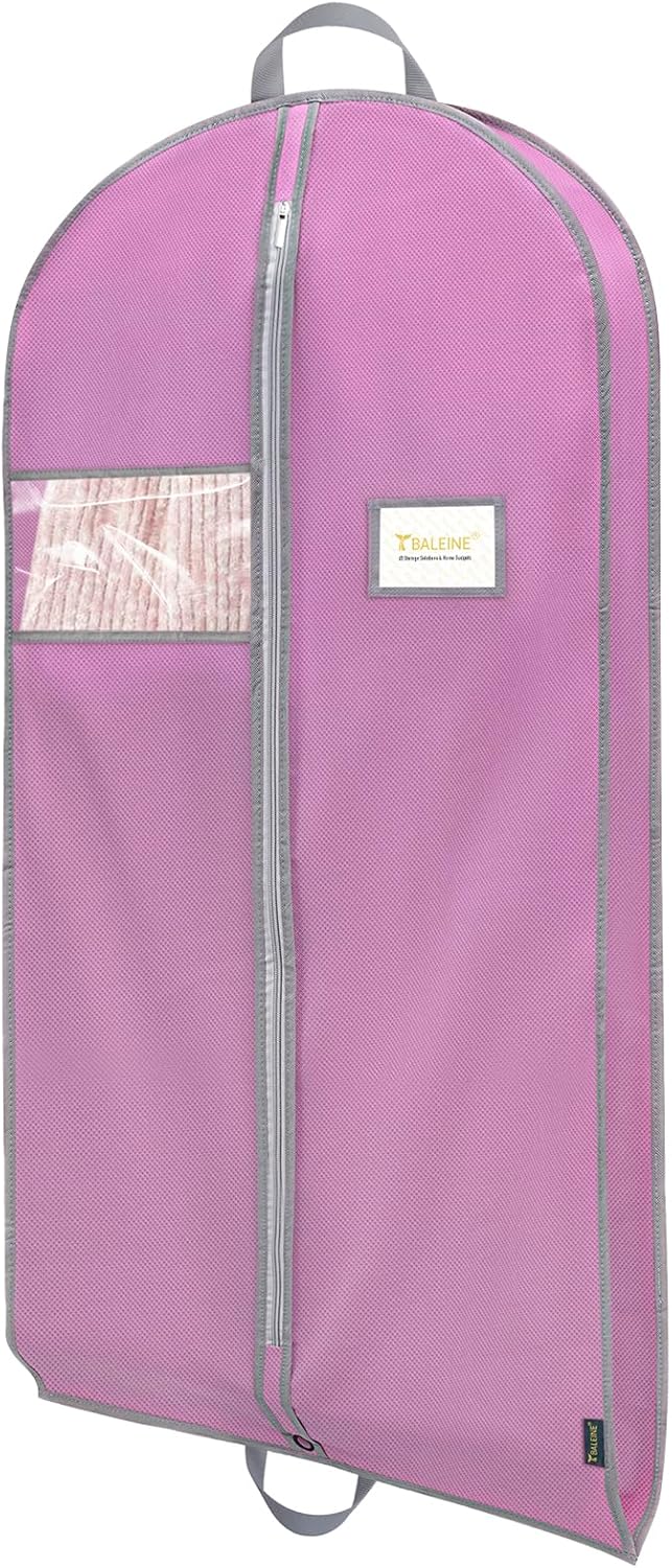 BALEINE 1PK Heavy Duty Garment Bag with Shoe Storage Travel Bag for Dresses, Suit, Coats Travel