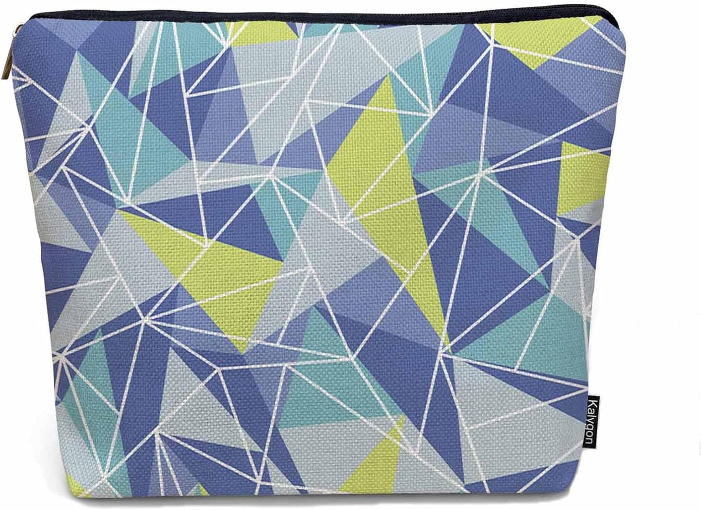 Woman Makeup Bag Triangle, Geometric Stripe Triangle Makeup Bags Travel Cosmetic Bags Toiletry Makeup Organizer Pencil Pouch Make Up Cosmetic Bag For Owners Lady Birthday Gifts