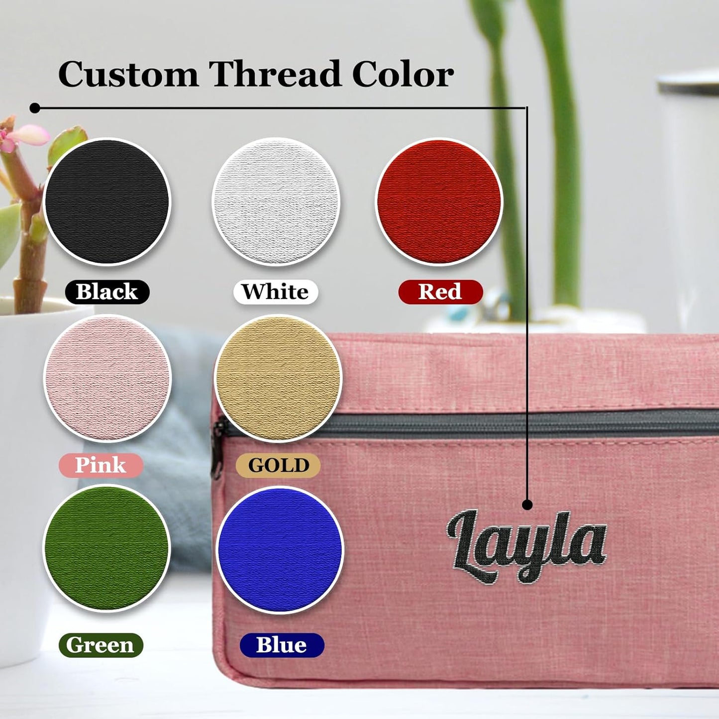 Personalized Toiletry Bag for Men Embroidered Name,Custom Canvas Travel Shaving Dopp Kit Bag,Customized Gift for Father,Husband, Boyfriend,Groomsmen,Anniversary,Birthday