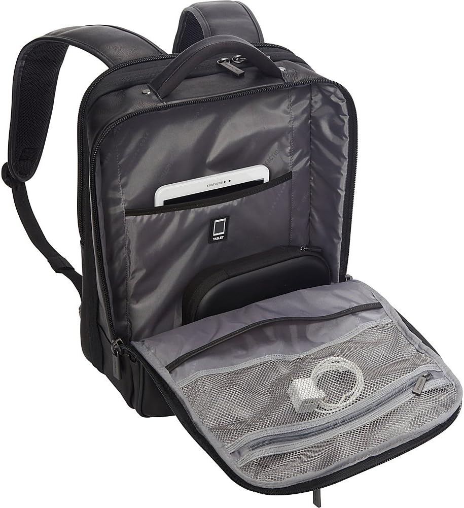 Kenneth Cole Reaction Out Of The Bag Manhattan Colombian Leather RFID 15.6" Laptop Briefcase