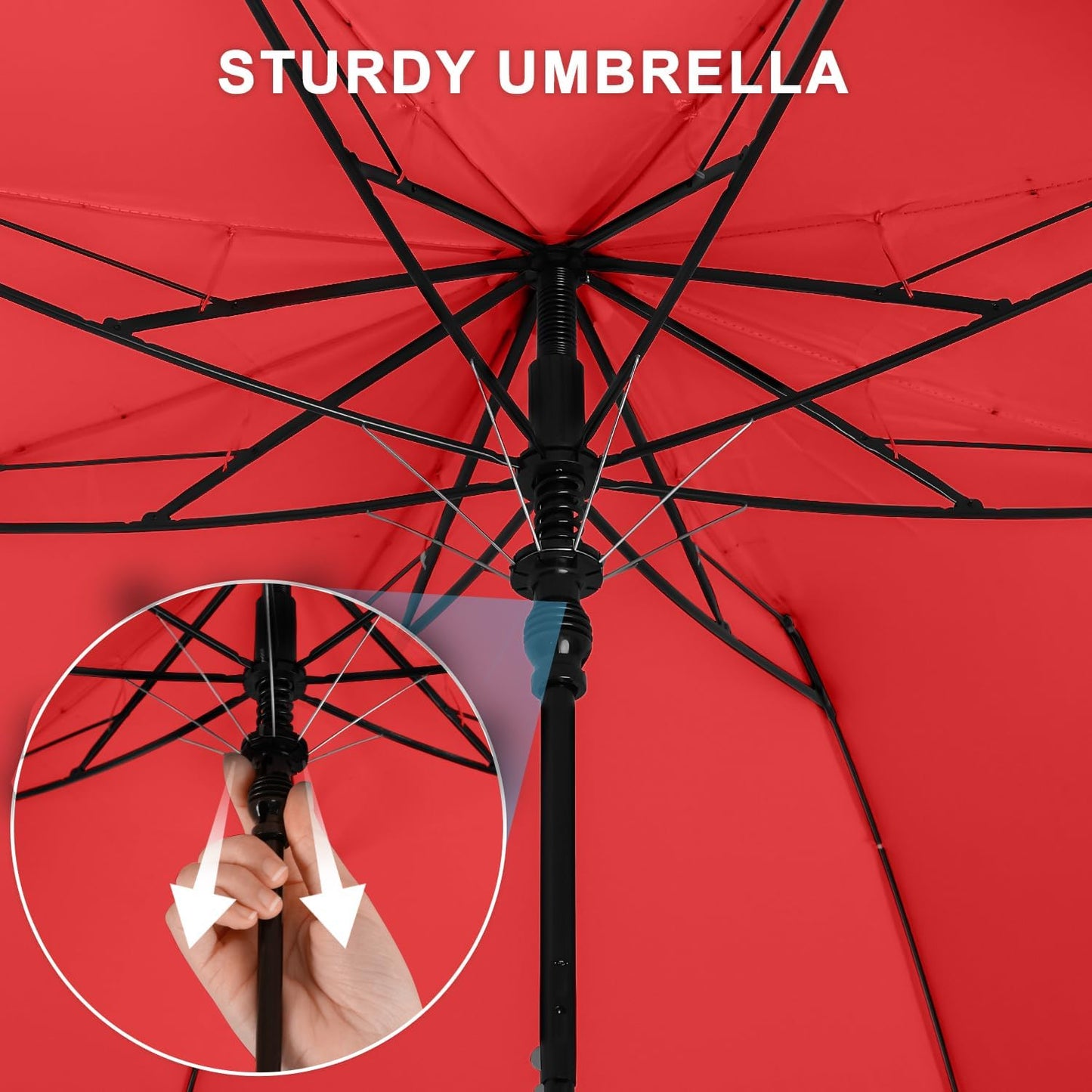Duck Handle Umbrella Kids - Compact Portable Folding Lightweight Small Strong Wooden Duck Windproof Travel Umbrella for Kids Gifts
