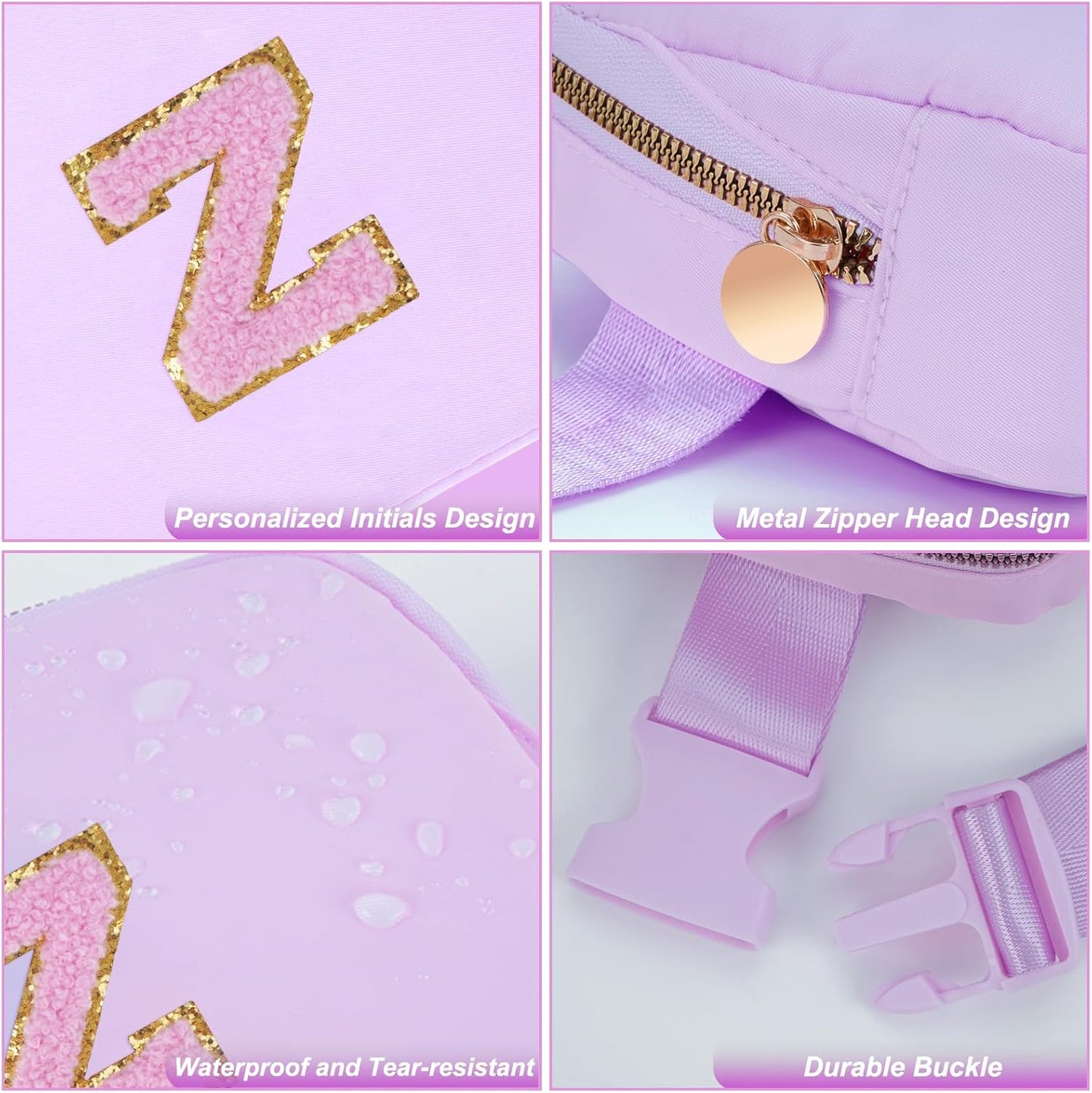Birthday Gifts for 4 5 6 7 8 9 10 11 12 13 Year Old Girls,Graduation Gifts for Teens Kids Daughter Sister Her,Fanny Pack Crossbody Bag Belt Bag Cute Trendy Stuff | Lavender,Z