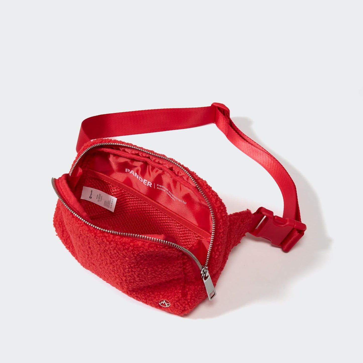 Pander Large 2L Fanny pack Everywhere Fleece Belt Bag for Women and Men with Adjustable strap Belt. (Red)
