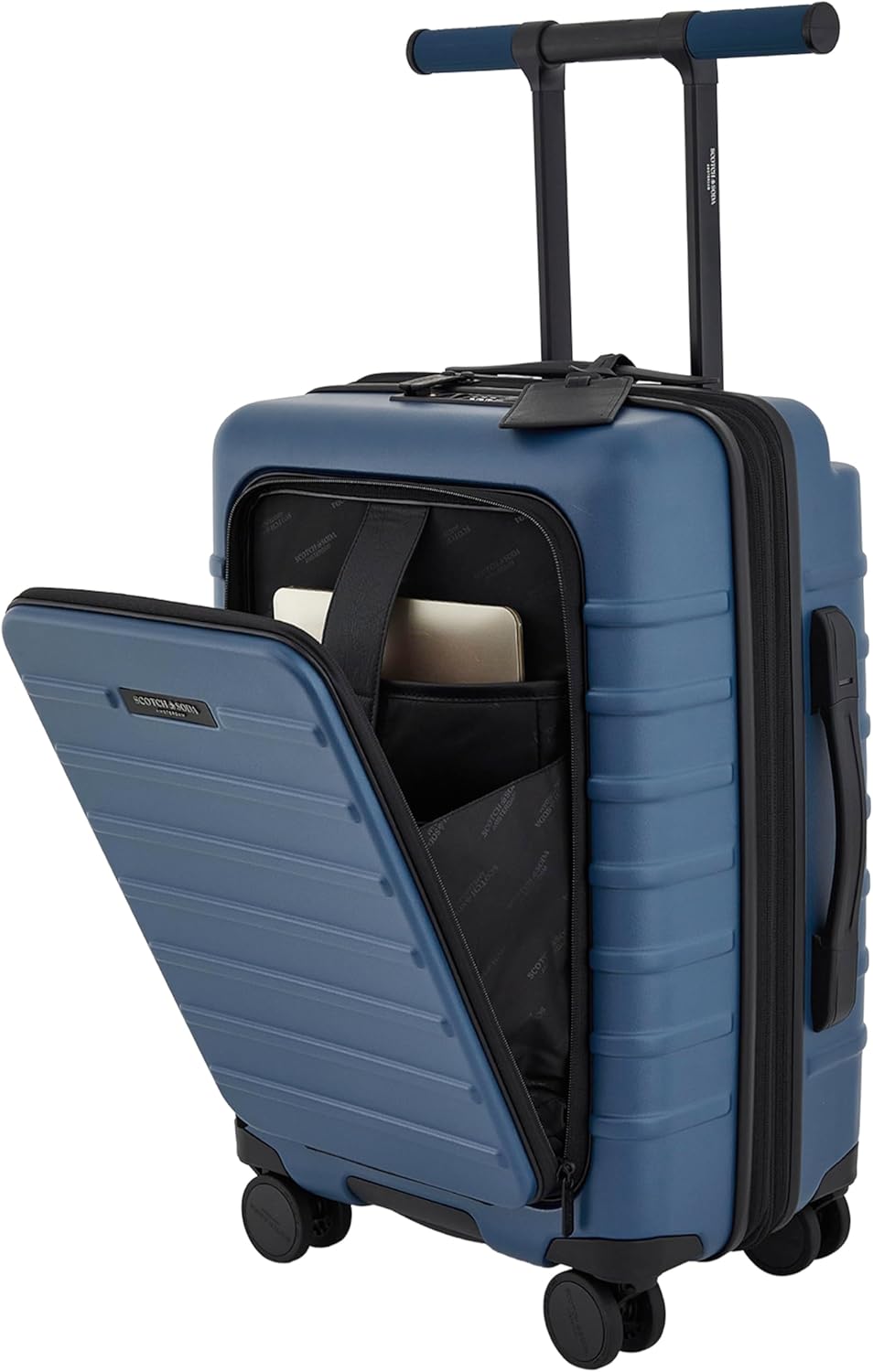 Scotch & Soda Tilburg Luggage, Heritage Blue, 22-Inch Carry-On