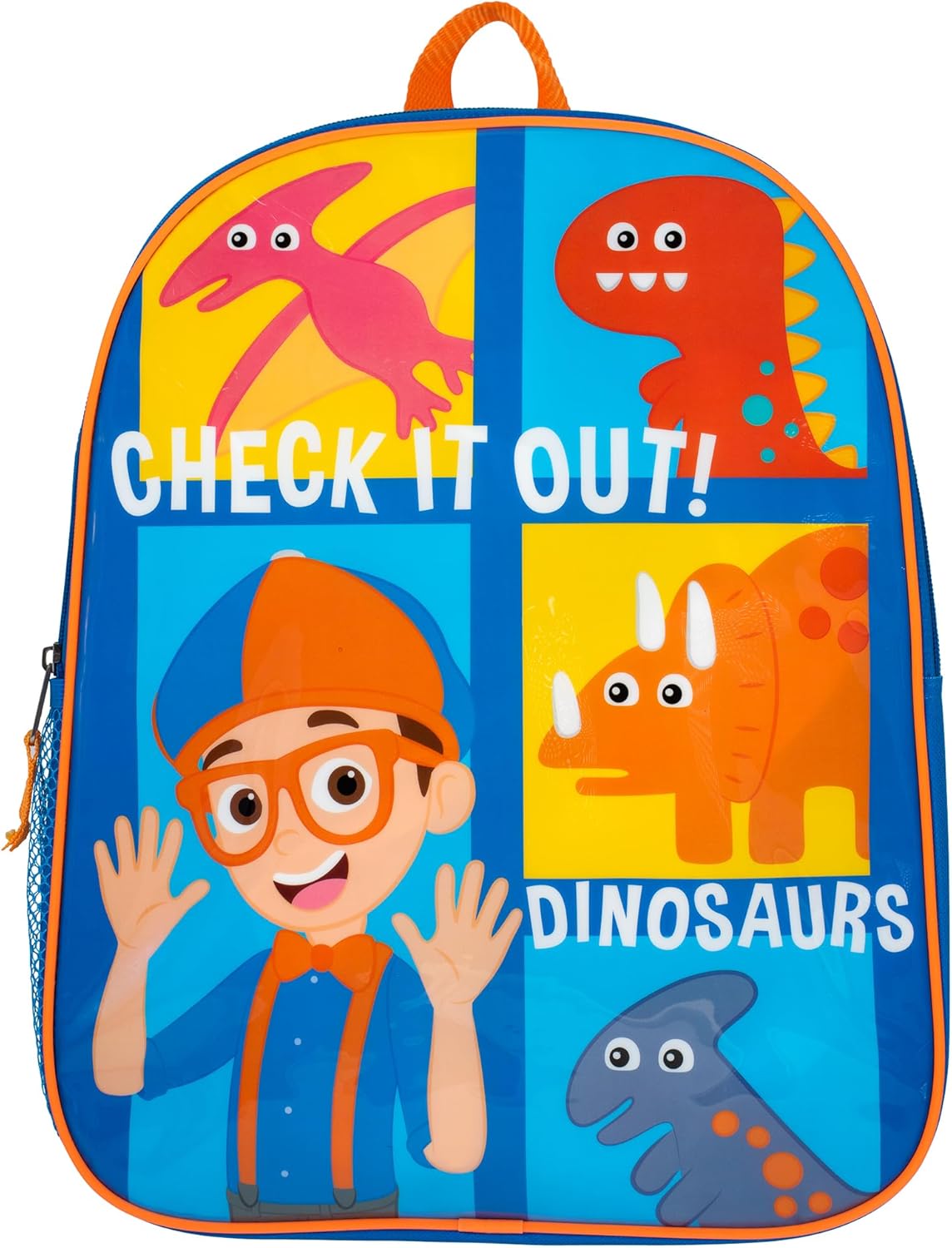 AI ACCESSORY INNOVATIONS Blippi Backpack for Boys & Girls, Kids 15" School Bag Featuring Blippi &